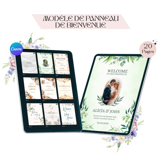 Plantilla de cartel de bienvenida